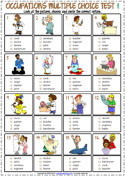 Jobs ESL Vocabulary Worksheets